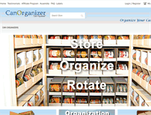 Tablet Screenshot of canorganizer.com